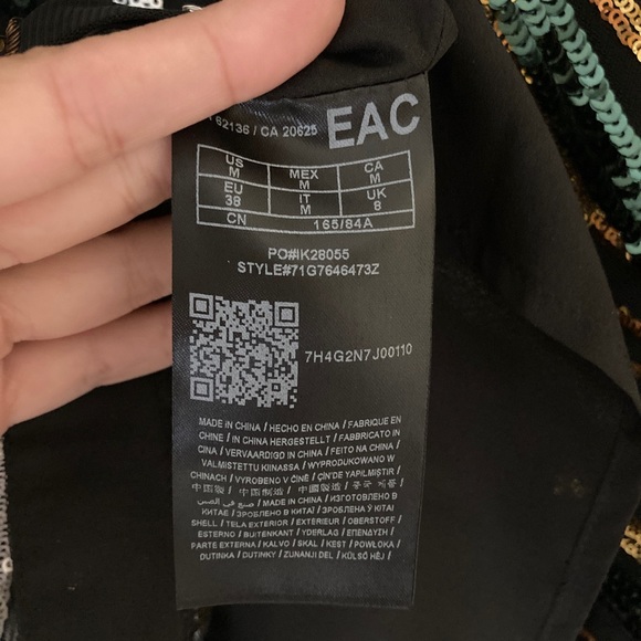 GUESS MARCIANO JEN TUNIC DRESS MEDIUM GREEN MULTI - Picture 11 of 15